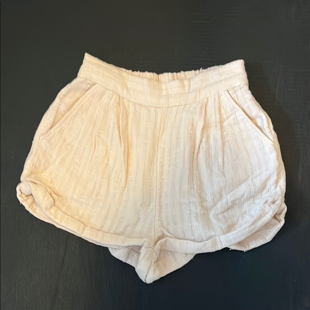 Free People Cream High Waist Women’s Shorts